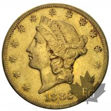 USA-1882S-20 DOLLARS-LIBERTY HEAD-TTB
