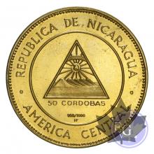 NICARAGUA-1967-50 CORDOBAS-PROOF
