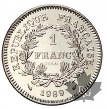 FRANCE-1989-1 FRANC-ESSAI-FDC