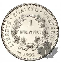 FRANCE-1992-1 FRANC-ESSAI-FDC