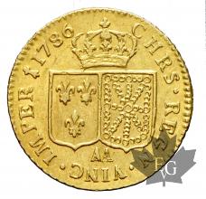 FRANCE-1786 AA-Louis XVI-LOUIS D&#039;OR TÊTE NUE-TTB