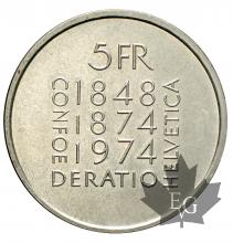 SUISSE-1974-5 FRANCS-FDC