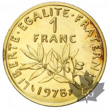 FRANCE-1978-1 FRANC PIÉFORT-FDC