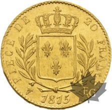 FRANCE-1815W-20 FRANCS-LOUIS XVIII-prSUP