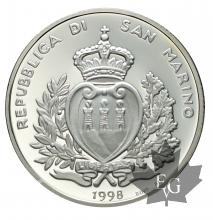 S. MARIN-1998-10000 LIRE ARGENT-50 ANNI FERRARI-PROOF