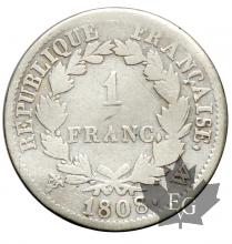 FRANCE-1808W-1 FRANC-NAPOLÉON EMPEREUR-TB+