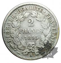 FRANCE-1895A-2 FRANCS CÉRÈS-TROISIÈME RÉPUBLIQUE-TTB