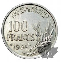 FRANCE-1958-100 FRANCS COCHET- CHOUETTE-SUP-FDC