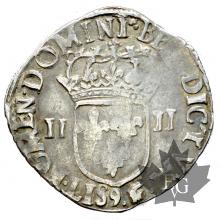 FRANCE-1588 9-ECU-HENRI III Roi de France et de Pologne-TTB