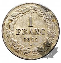 BELGIQUE-1844-1 FRANC-LEOPOLD I-1831-1865-SUP