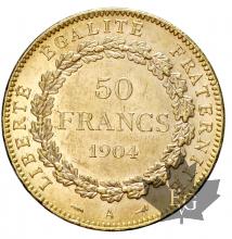 FRANCE-1904A-50 FRANCS-III RÉPUBLIQUE-TTB-SUP
