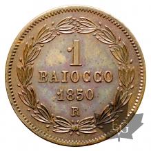 VATICAN-1850 R-BAIOCCO-PIUS IX-FDC