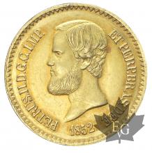 PORTUGAL-1852-20.000 REIS-Pedro II- SUP