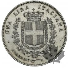 ITALIE-1860F-1 LIRA-Vittorio Emanuele II-Firenze-SUP-FDC