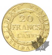 ITALIE-SUBALPINE-L&#039;AN 10-20 FRANCS-SUP
