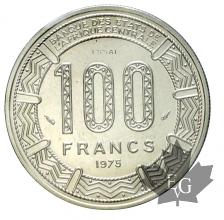 TCHAD-1975-100 FRANCS-ESSAI-FDC