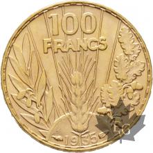 FRANCE-1935-100 Francs-Bazor-SUP-FDC
