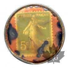 FRANCE-Monnaies de Nécessité-TIMBRE MONNAIE-F MASSART BORDEAUX