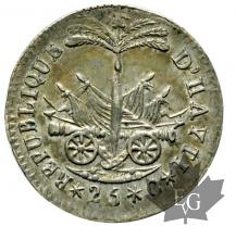 HAITI-25 CENT-AN 14-1817-TTB