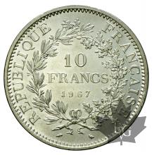FRANCE-1967-10 FRANCS HERCULE-accent-SUP/FDC