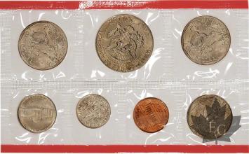 USA-Mint set 1980- 7 coins- 7 monnaies-FDC