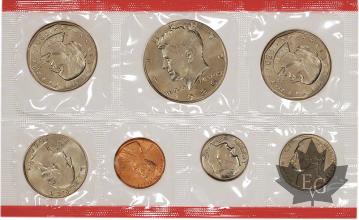 USA-Mint set 1980- 7 coins- 7 monnaies-FDC