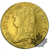 FRANCE-1786D-DOUBLE LOUIS D&#039;OR TÊTE NUE-Louis XVI-TTB