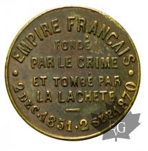 FRANCE-1870-module de 1 centime satirique-presque FDC