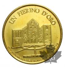 ITALIE- MÉDAILLE OR- FIERINO D&#039;ORO 5000 lire-Fiera del Levante