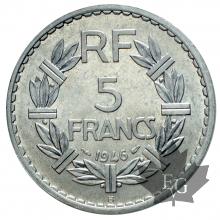 FRANCE-1946B-5 FRANC LAVRILLIER-FDC