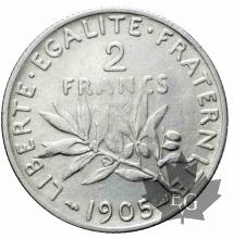 FRANCE-1905-2 Francs semeuse-TTB-SUP