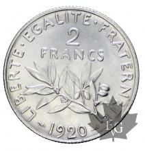 FRANCE-1920-2 Francs semeuse-FDC