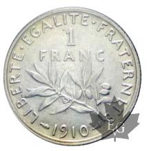 FRANCE-1910-1 Franc semeuse-SUP