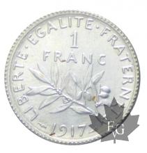 FRANCE-1917-1 Franc semeuse-FDC