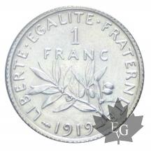 FRANCE-1919-1 Franc semeuse-FDC