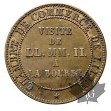 FRANCE-1853-Essai de 5 centimes-Sup