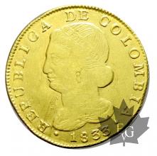 Colombie-1833-8 ESCUDOS-Fernando VII-SUP