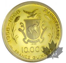GUINEE-1969-10000 Francs guinéenens-PCGS PR66 DEEP CAMEO