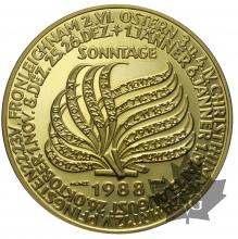 AUTRICHE-1988-Médaille en or-PROOF