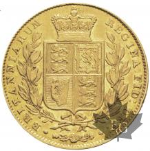 GRANDE BRETAGNE-1847-souverain-47 décalé-TTB