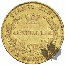 AUSTRALIE-1859-Souverain-TTB