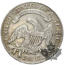 USA-1826-50 CENTS-Capped bust-SUP