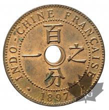 INDOCHINE-1897A-1 CENT-SUP
