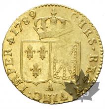 FRANCE-1789 A-Louis d&#039;or au buste nu- LOUIS XVI-presque SUP