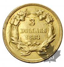 USA-1883-3 Dollars Indian-TTB