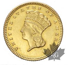 USA-1874-1 DOLLAR-Philadelphia-Large Indian head type-pr SUP