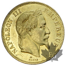 FRANCE-1867A-100 FRANCS-Napoléon III-presque SUP