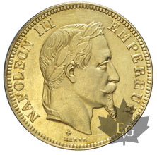 FRANCE-1868BB-100 FRANCS-NAPOLEON III tête laurée-SUP-FDC