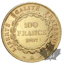 FRANCE-1907-100 FRANCS-III République-presque SUP