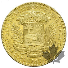 VENEZUELA-1887-100 BOLIVARES-TTB-SUP